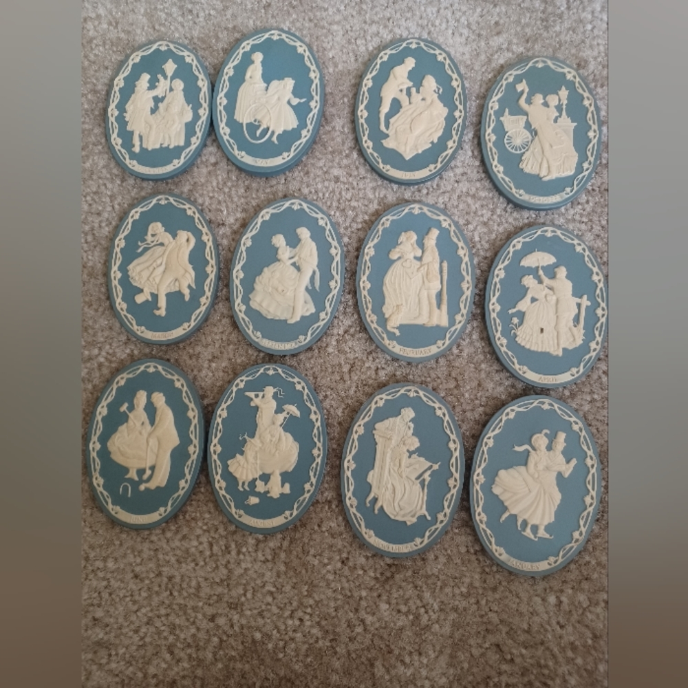 Victorian Year Cameo plaques